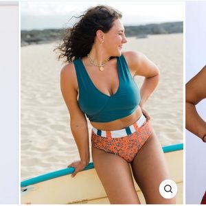 Nani Swimwear Atlantic Deep Switch V Crop XL